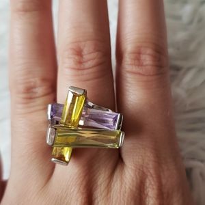 Kate bissette Silvertone ring